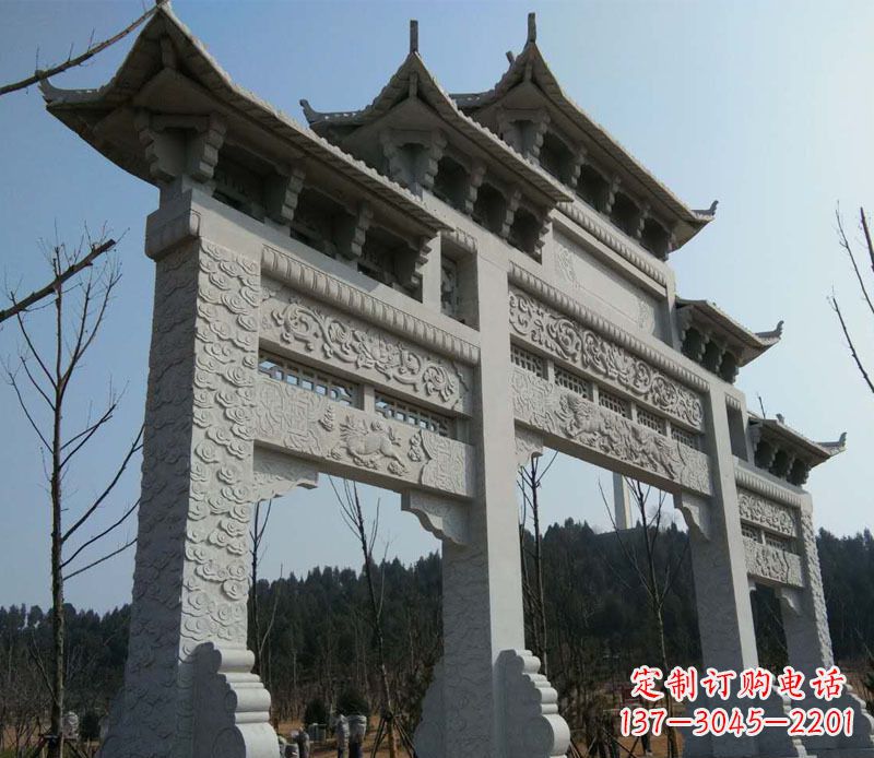 南通仿古牌坊石雕定制