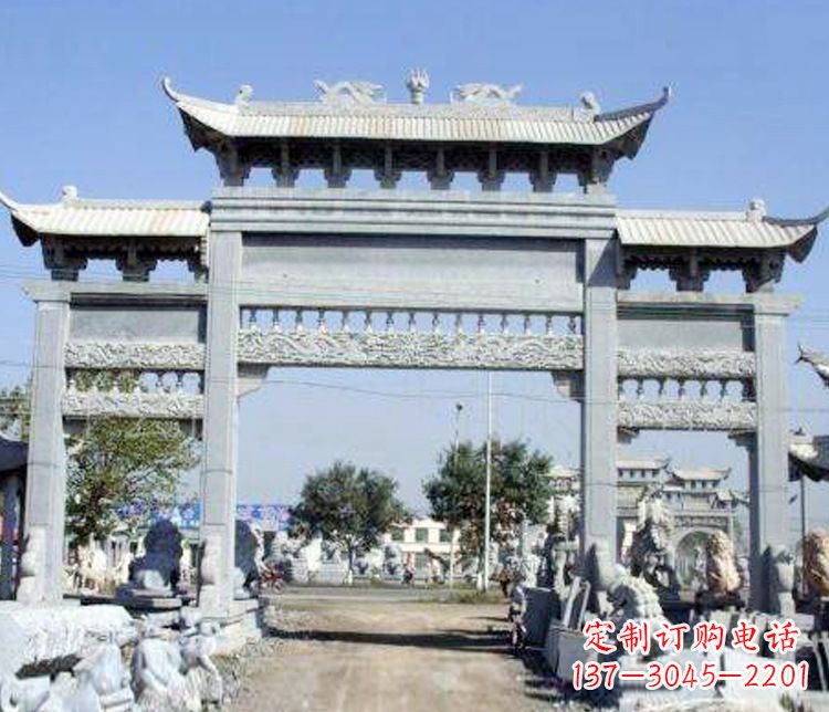 南通仿古牌坊石雕精美定制