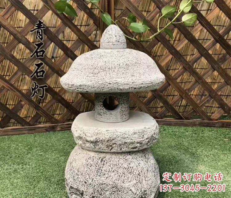 南通精美仿古石灯公园照明灯石雕
