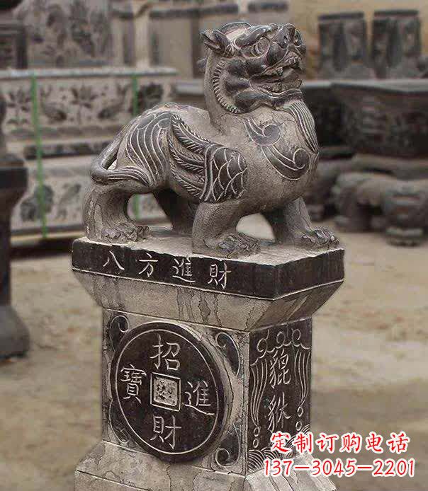 南通仿古石雕貔貅雕塑