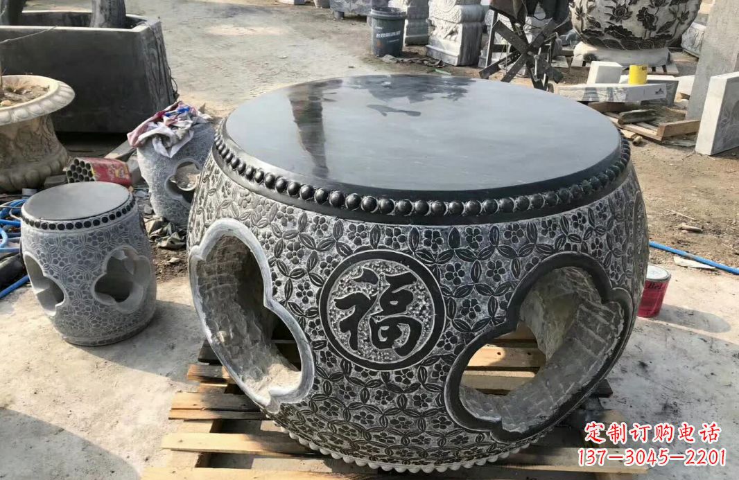 南通仿古石桌凳 (2)