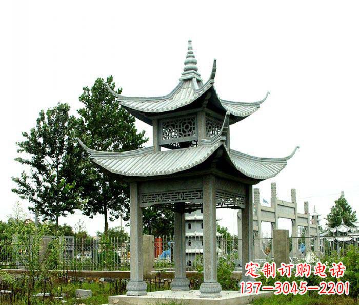 南通仿古双层石雕凉亭