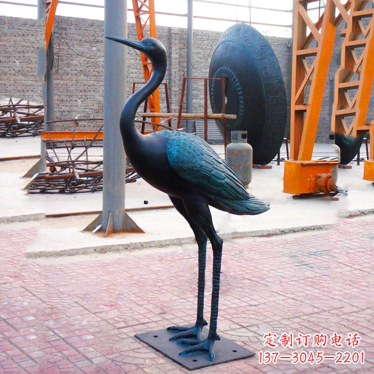 南通仿古仙鹤雕塑
