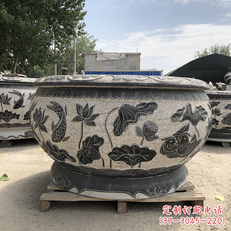 南通精美仿古花盆雕塑