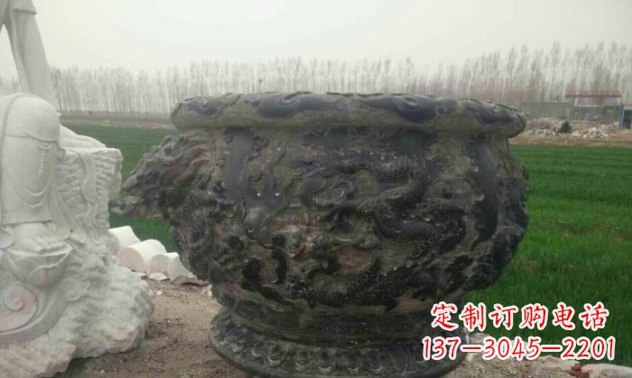 南通仿古圆形水缸石雕
