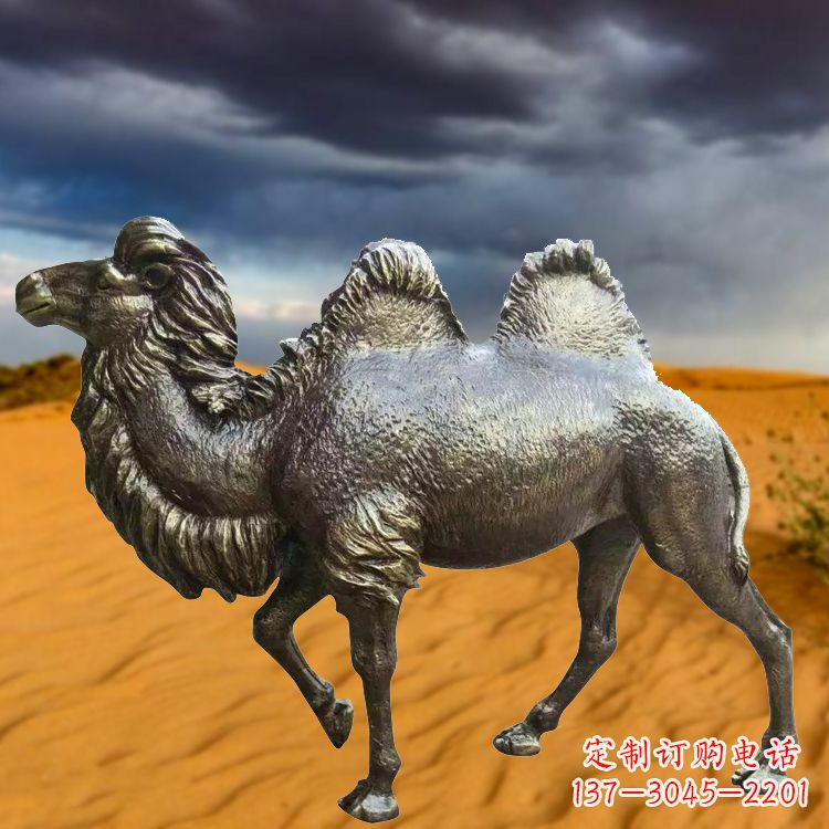 南通仿铜玻璃钢骆驼雕塑