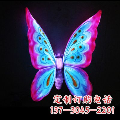 南通完美粉色蝴蝶雕塑