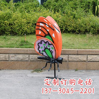 南通高端红色蝴蝶雕塑