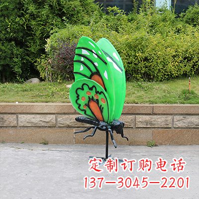 南通大号蓝色蝴蝶定制雕塑