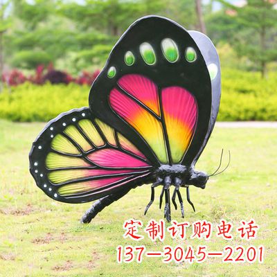 南通仿真蝴蝶_品红色款405x78x110