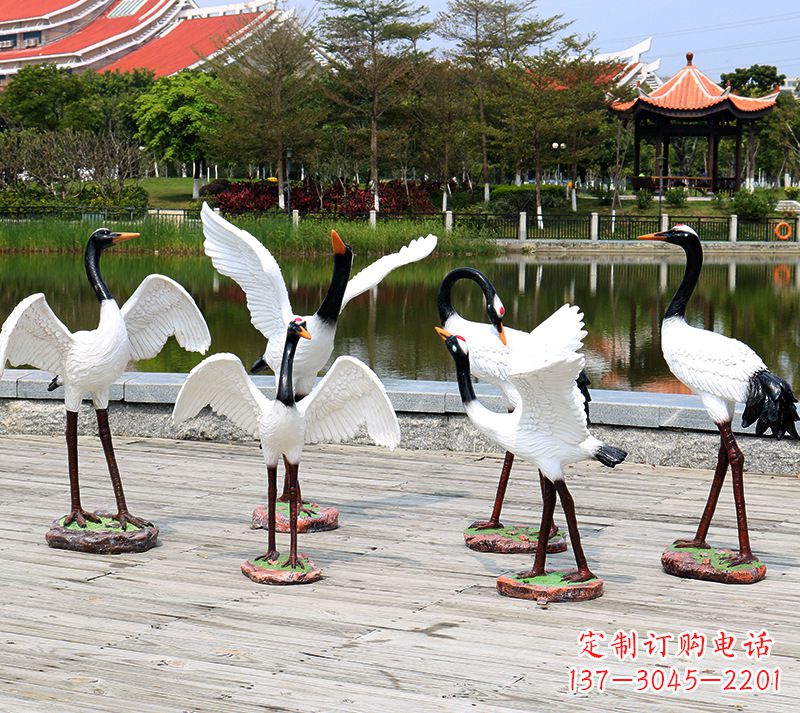 南通仿真仙鹤动物雕塑