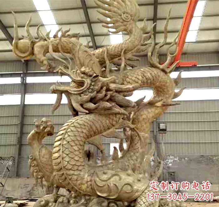 南通精美铜龙雕塑