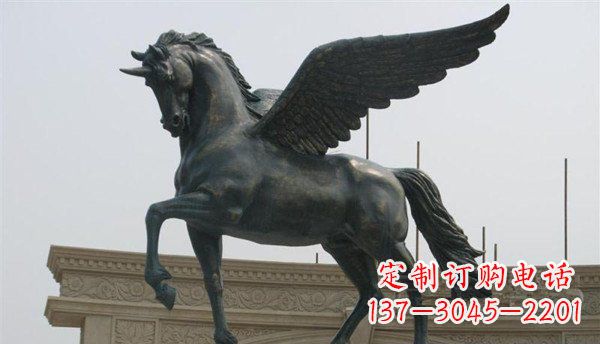 南通飞马广场景观铜雕