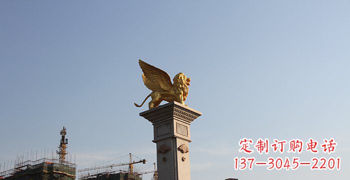 南通飞狮黄铜室内狮子雕塑