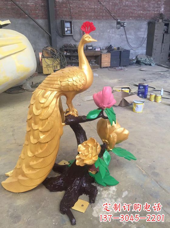 南通凤凰雕塑城市景观园林神兽百鸟之王铜雕