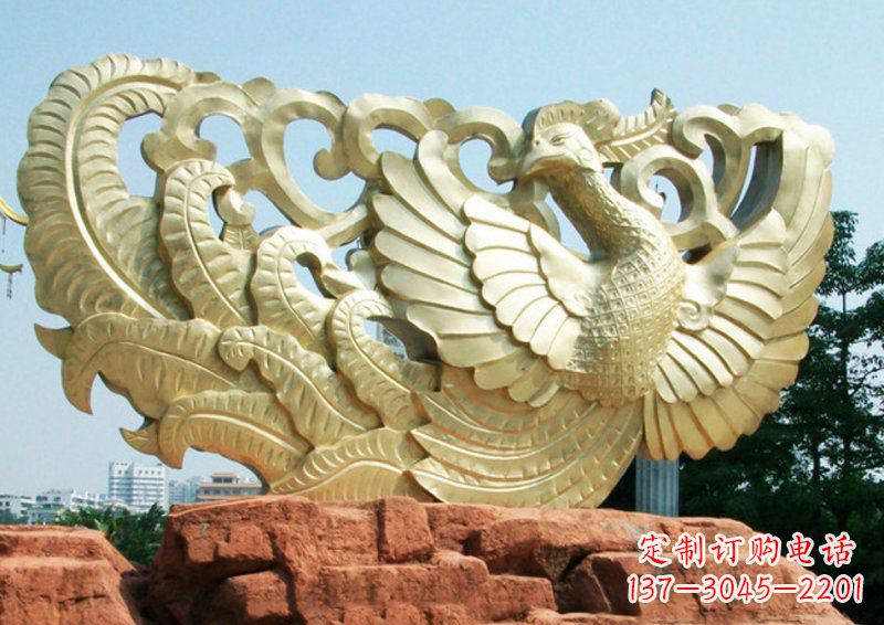 南通传统古典风格凤凰雕塑