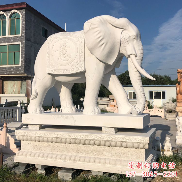 南通精美佛教大象石雕
