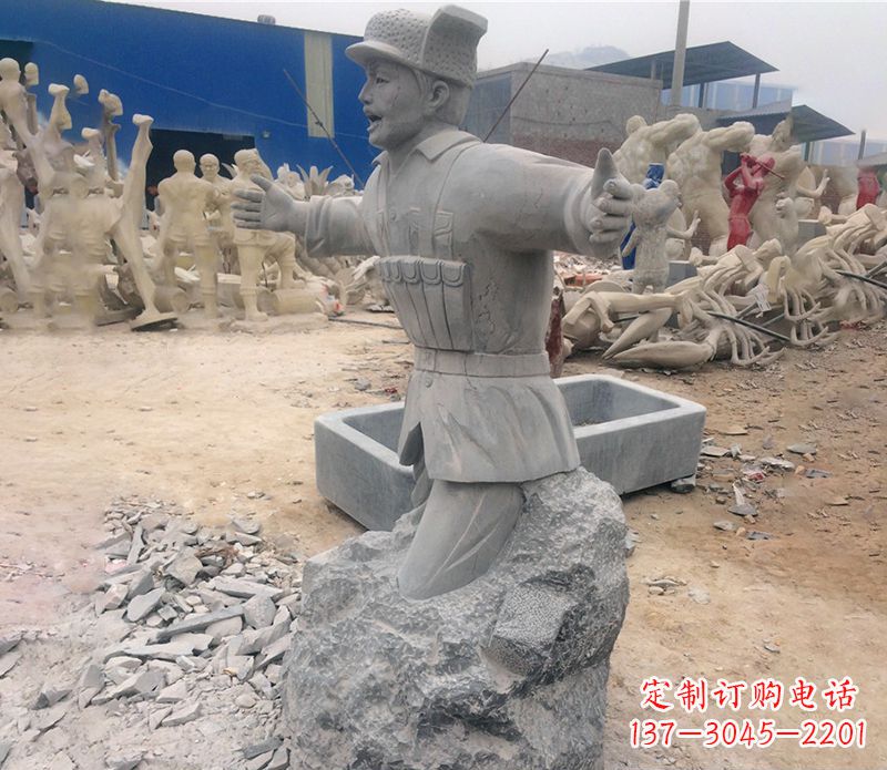 南通革命黄继光石雕