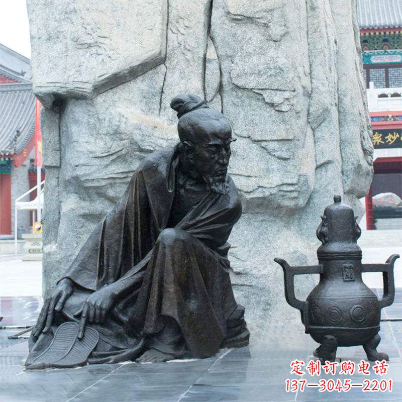 南通中国医史传承葛洪炼丹情景雕塑