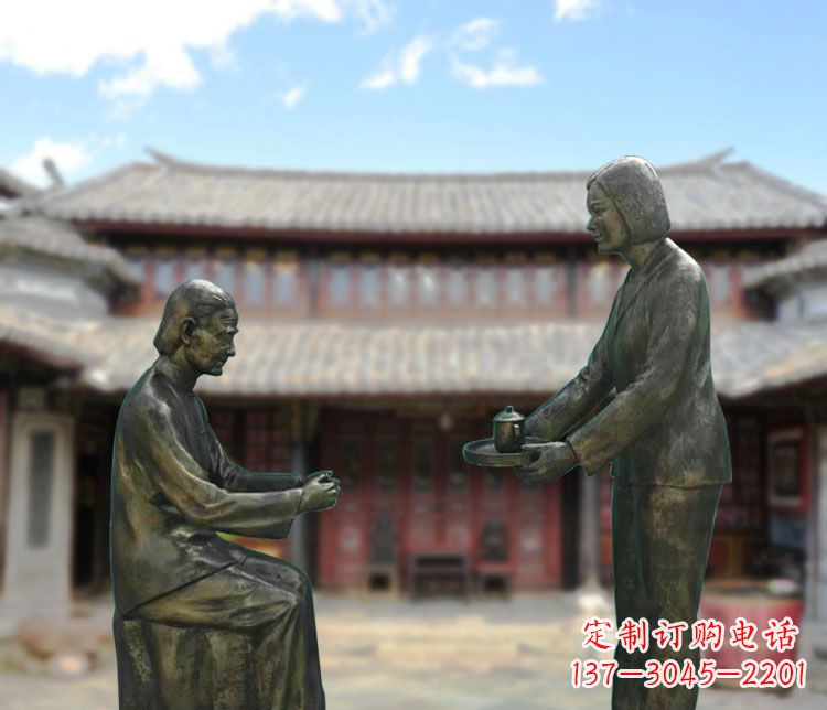 南通女儿情怀铜雕