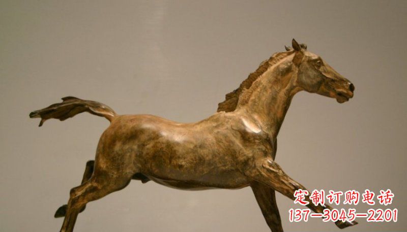 南通铜雕动物奔跑马