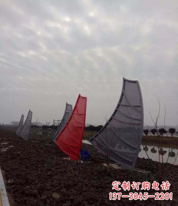 南通不锈钢抽象帆船雕塑