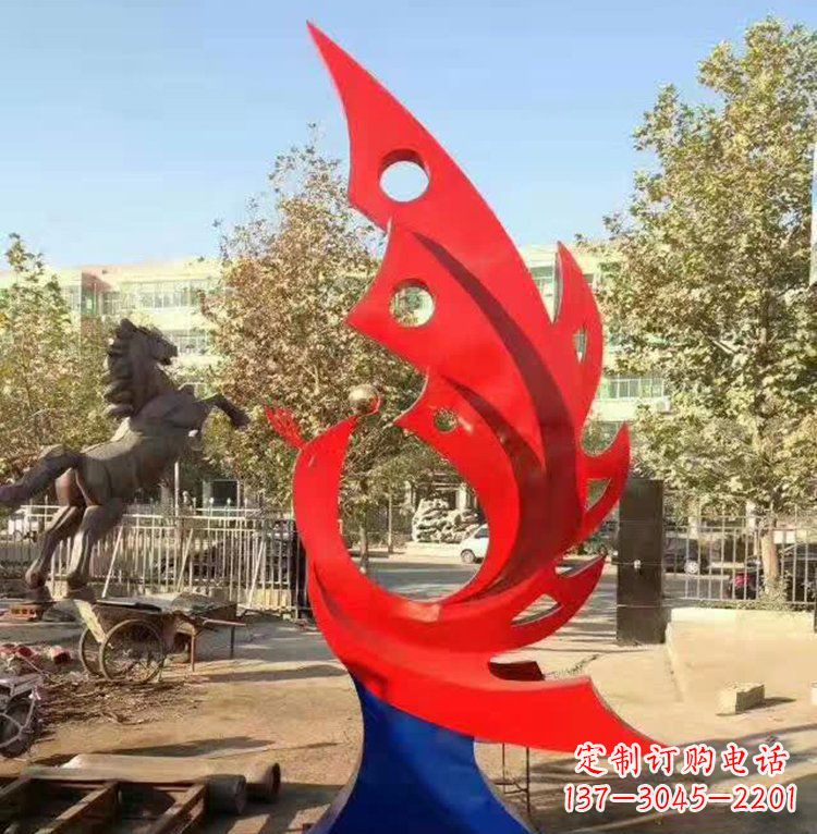 南通艺术精美的不锈钢凤凰雕塑