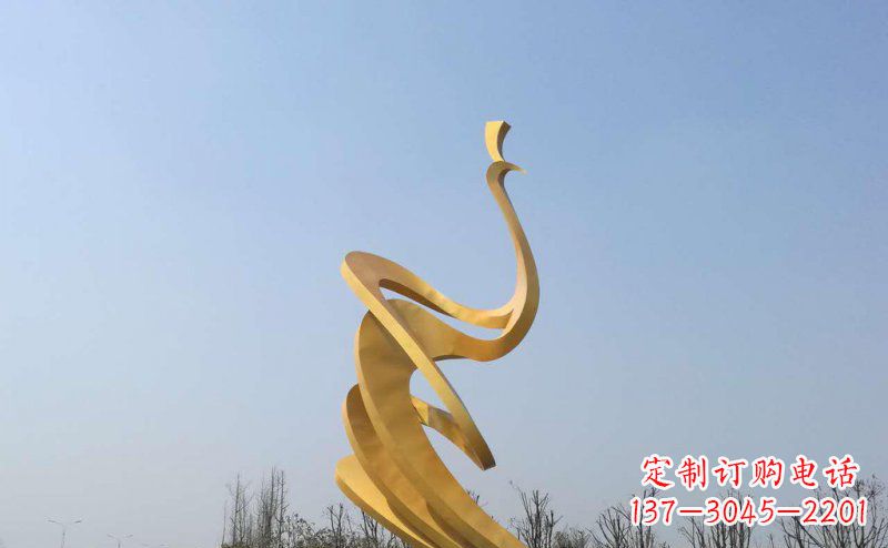 南通抽象凤凰不锈钢雕塑