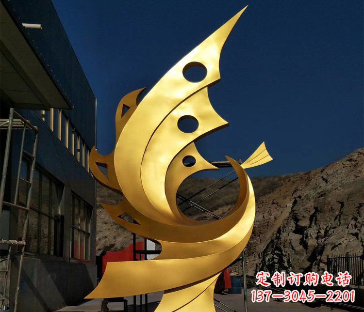 南通精美不锈钢抽象凤凰景观雕塑