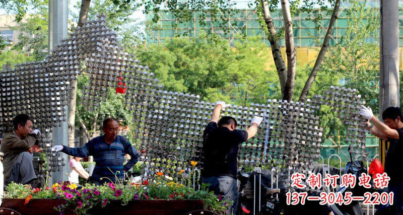 南通中领雕塑 - 动物抽象不锈钢雕塑