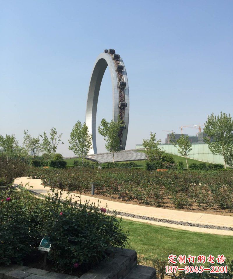 南通精美摩天轮不锈钢抽象雕塑