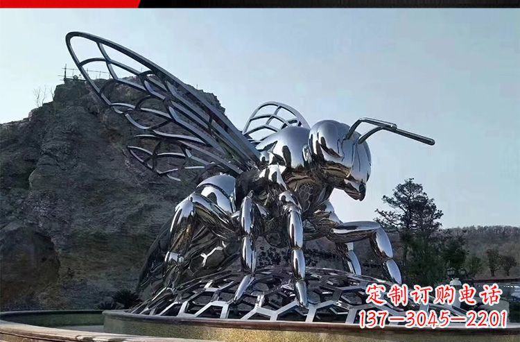 南通优雅活泼的不锈钢大型蚂蚁雕塑