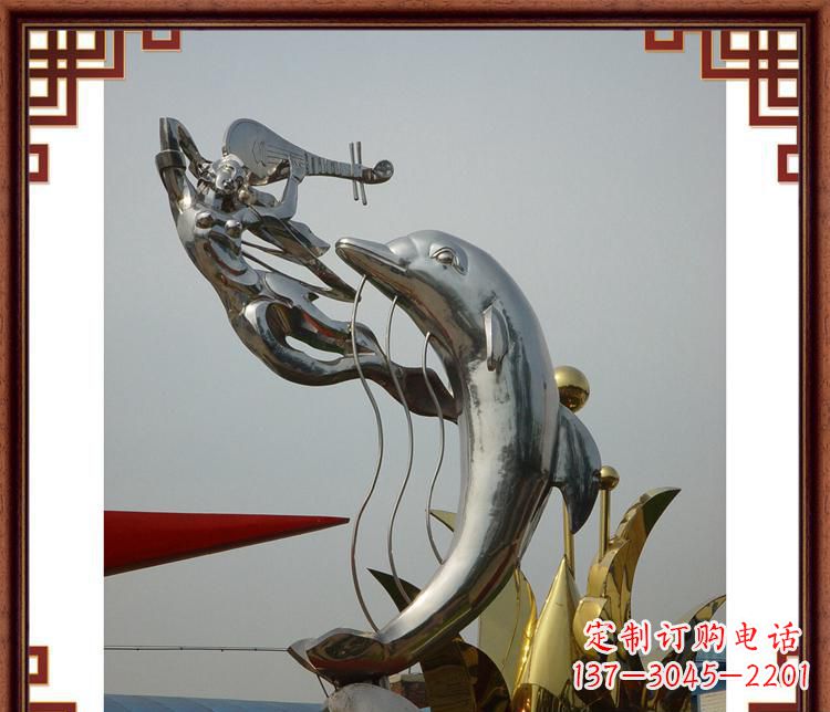 南通活力满满的海豚雕塑