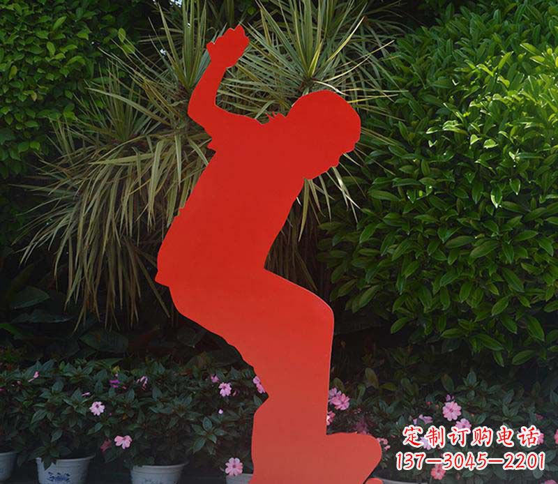 南通不锈钢男孩滑板雕塑