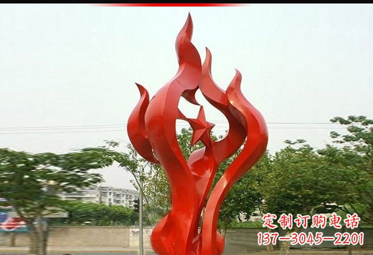 南通 不锈钢火炬雕塑-美轮美奂