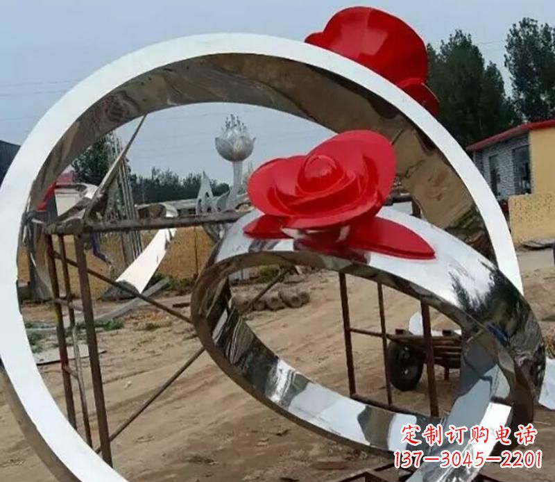 南通精致的不锈钢戒指雕塑