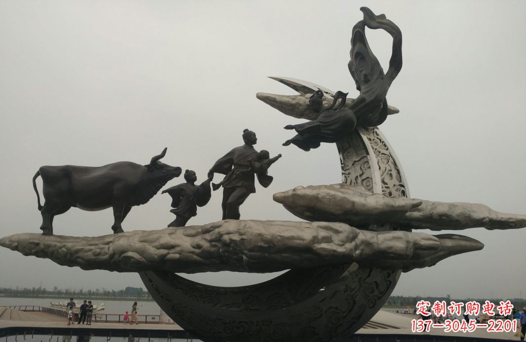 南通古典传说景观雕塑牛郎织女
