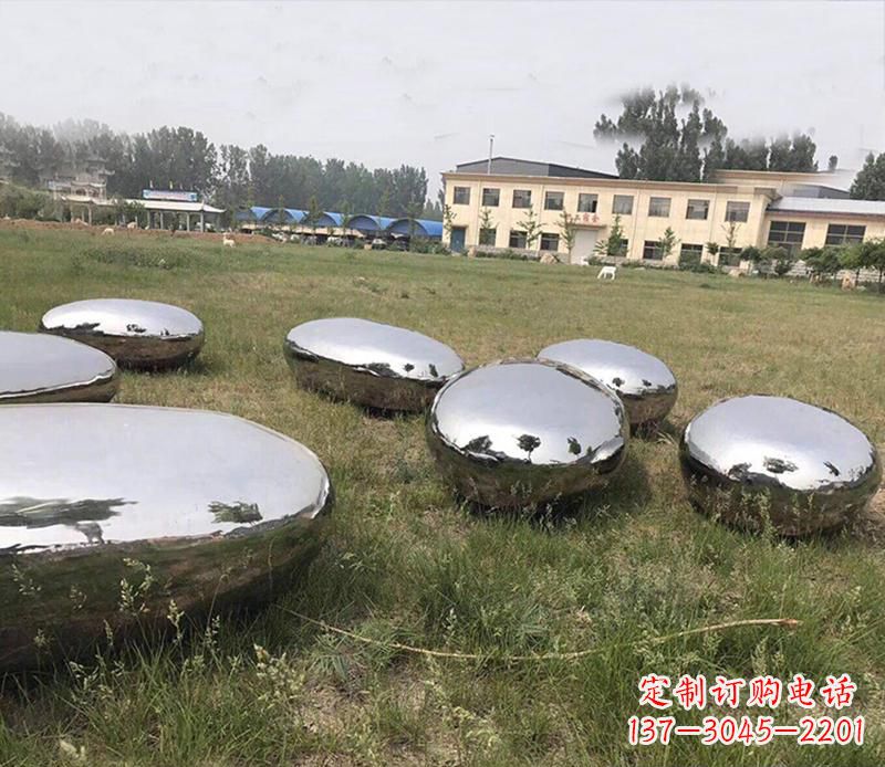 南通精美不锈钢水滴景观雕塑