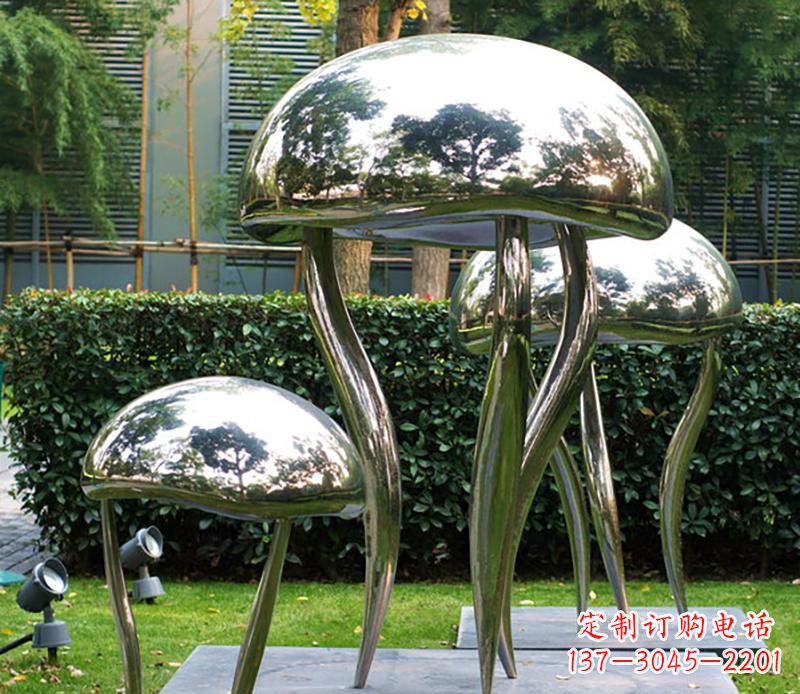 南通艺术水母不锈钢雕塑