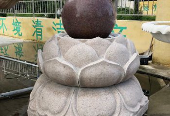 南通金色彩绘风水球雕塑