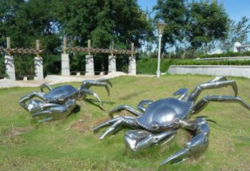 南通产品名称精美铸造不锈钢螃蟹雕塑
