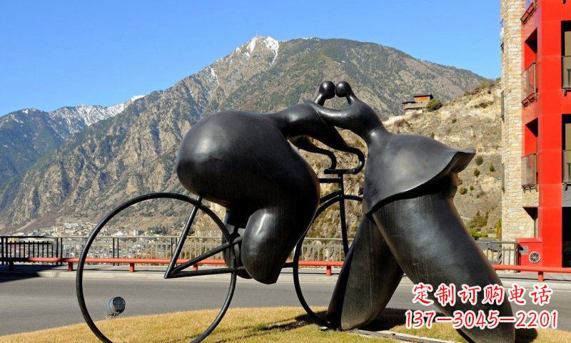 南通铸铁自行车雕塑