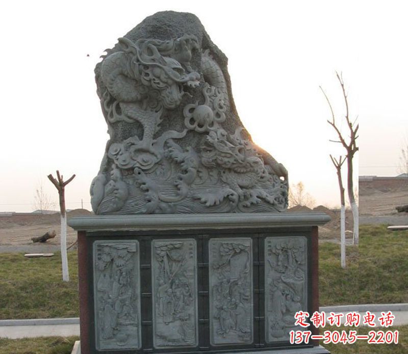 南通公园大理石龙雕塑