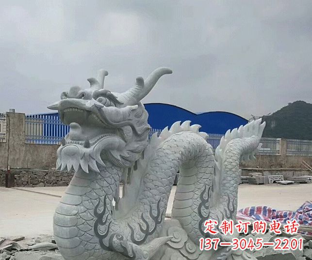 南通大理石生肖龙景观石雕