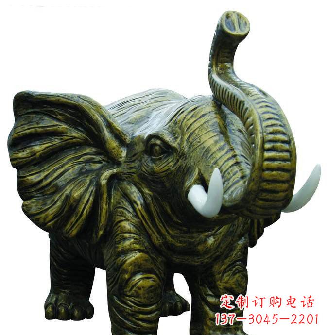 南通精美的铜大象雕塑