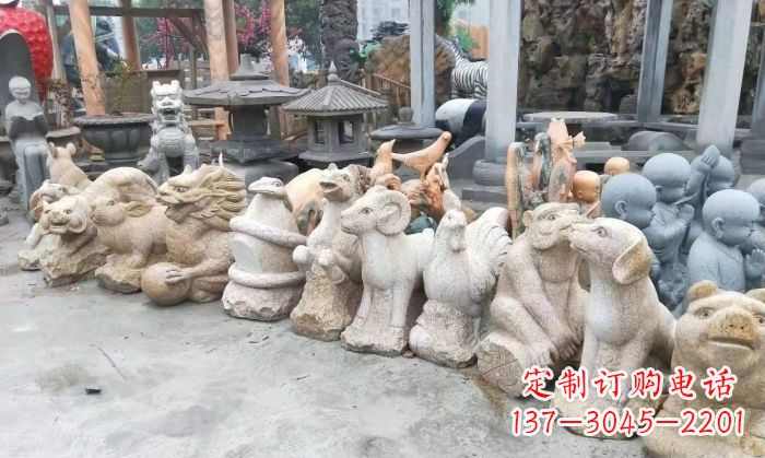 南通十二生肖动物雕塑