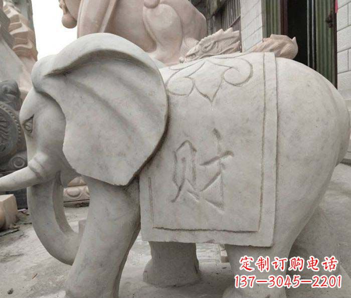南通大理石大象雕塑