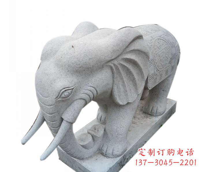 南通精美绝伦的大象大理石雕塑
