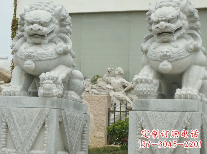 南通高端大理石狮子石雕