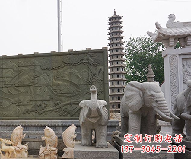南通艺术级大象石雕